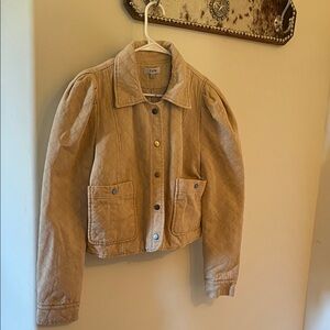 Fate-Quilted puff sleeve bomber jacket